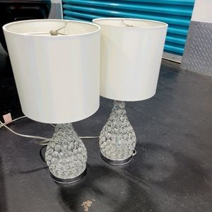 2 crystal lamps